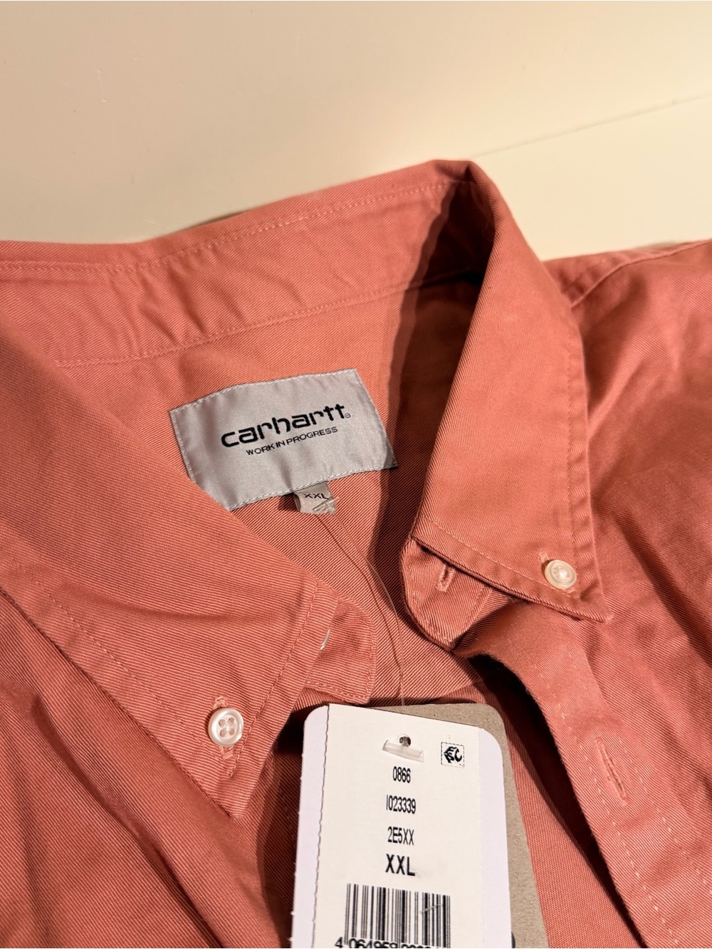 Carhartt Men's Button-Down Shirt in Dusty Rose
